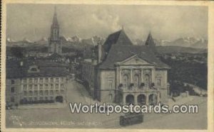 Stadtbibliothek, Munster und die Alpen Bern Swizerland 1913 