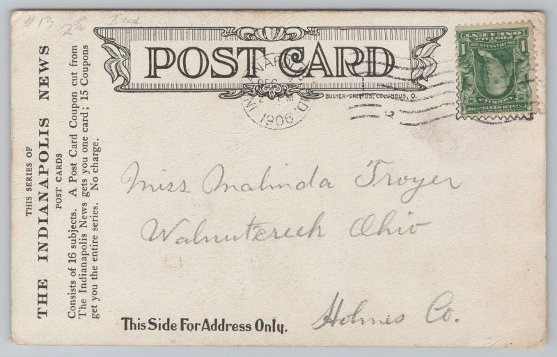 Indianapolis News~Shelter House~Covered Bridge & Dam 1905 Truyer Walnut Creek OH