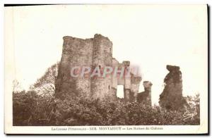 Old Postcard Creuse Montaigut Picturesque Ruins Du Chateau