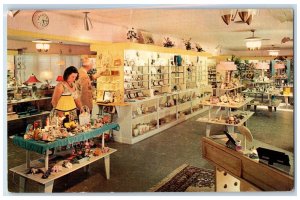 The Jewel Box Shop Interior Scene Plymouth New Hampshire NH Vintage Postcard 