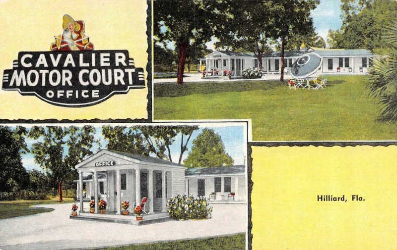 HILLIARD, Florida FL   CAVALIER MOTOR COURT~JE Ennis  Roadside Motel  Postcard