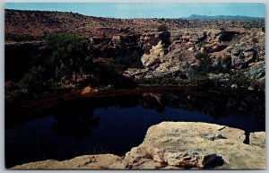 Vtg Camp Verde Arizona AZ Well Montezuma Castle National Monument Postcard