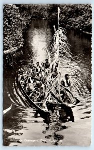 RPPC Dansende Bosnegers Distr Marowijne SURINAME Postcard