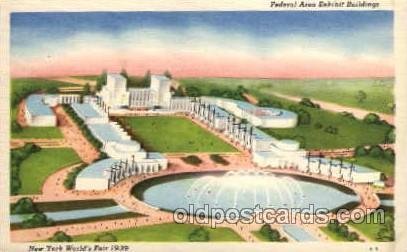 Federal Bldg. New York Worlds Fair 1939 Exhibition Unused 