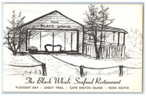 c1950's The Black Whale Seafood Restaurant Cape Breton Island Canada Postcard 