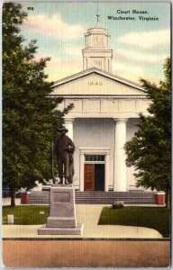 VINTAGE POSTCARD THE COURT HOUSE AT WINCHESTER VIRGINIA