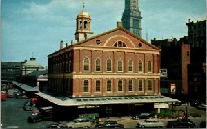 Vtg Faneuil Hall Cradle of American Liberty Boston Massachusetts MA Postcard