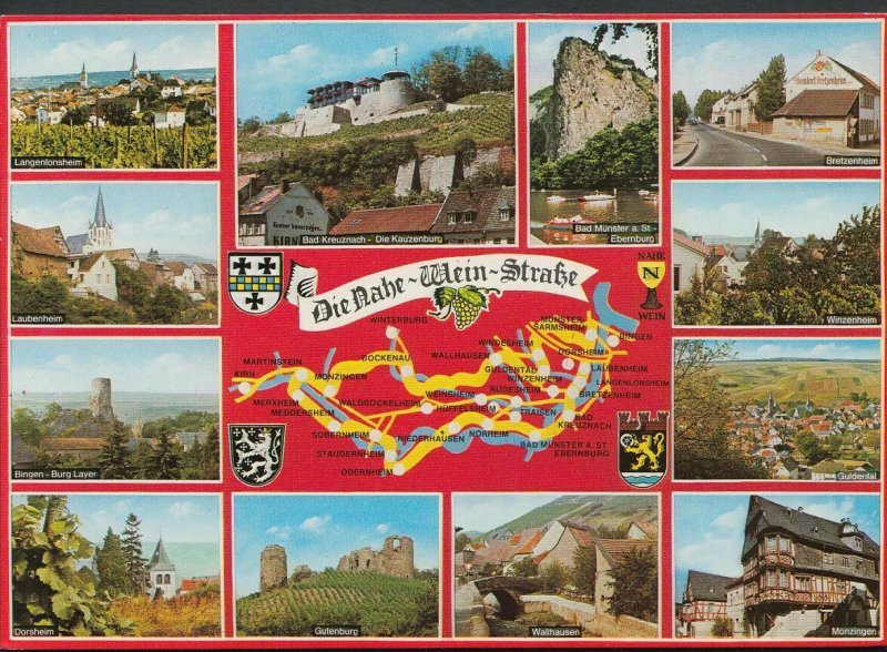 Germany Postcard - Die Nahe - Wein - Stra?e   RR1985