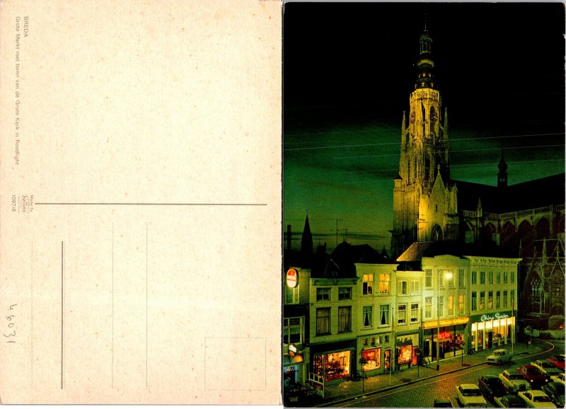 Breda Holland Grote Markt Postcard Unused (46031)