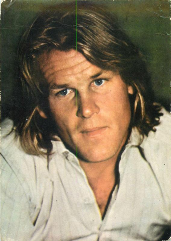 Actor Nick Nolte postcard long hair