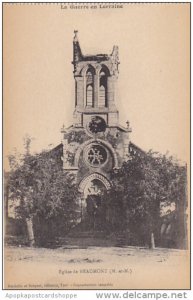 France La Guerre en Lorraine Beaumont L'Eglise