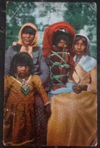 1915 PPC Picture Postcard Native American Indian Group Of Piute Indian Women