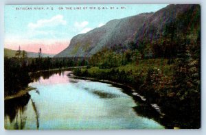 1910 Quebec Canada Postcard Batiscan River Line Q & L Scenic View Unposted Lake