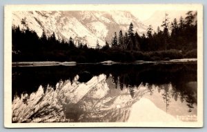 RPPC  Yosemite Valley  California  Mirror Lake    Postcard