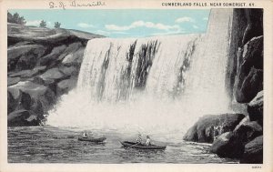 J84/ Somerset Kentucky Postcard c1930s Cumberland Falls Boats 68