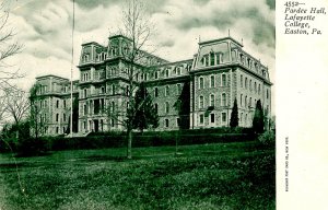 PA - Easton. Lafayette College, Pardee Hall     (crease)