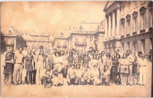 RPPC Postcard Large Women’s Group Excursion Historic Building Europe c1920