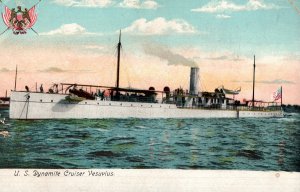 Pre 1907 U.S, Dynamite Cruiser Vesuvius,  a Unit of the Great White Fleet PC