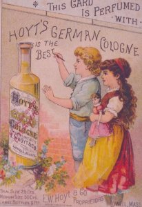 1800s Saxton's River VT J. W. Reed Hoyt's German Cologne Victorian Trade Card