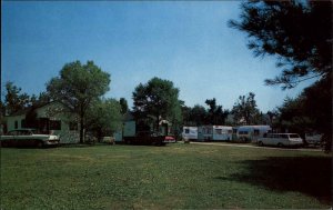 York Beach Maine ME Burnette's Camps Trailers Campers Vintage Postcard