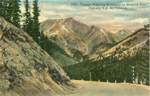 Highway US 50 Colorado, Monarch Pass Mountains Postcard