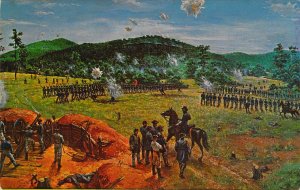 Civil War,  Battle Scene,Kennesaw, Mtn,Military  Park, Marietta GA, Old Postcard