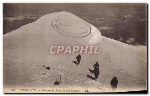 Old Postcard Chamonix View towards the Dromedary Camel Hump Mountain