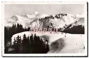 Old Postcard Morzine Sports d & # 39Hiver Summit Plenay Mont Blanc