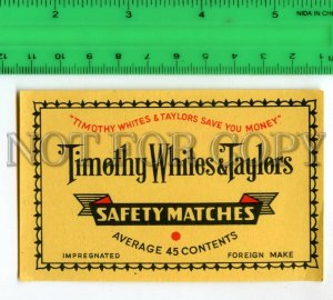 500219 Thimothy Whites & Taylers Foreign Vintage match label