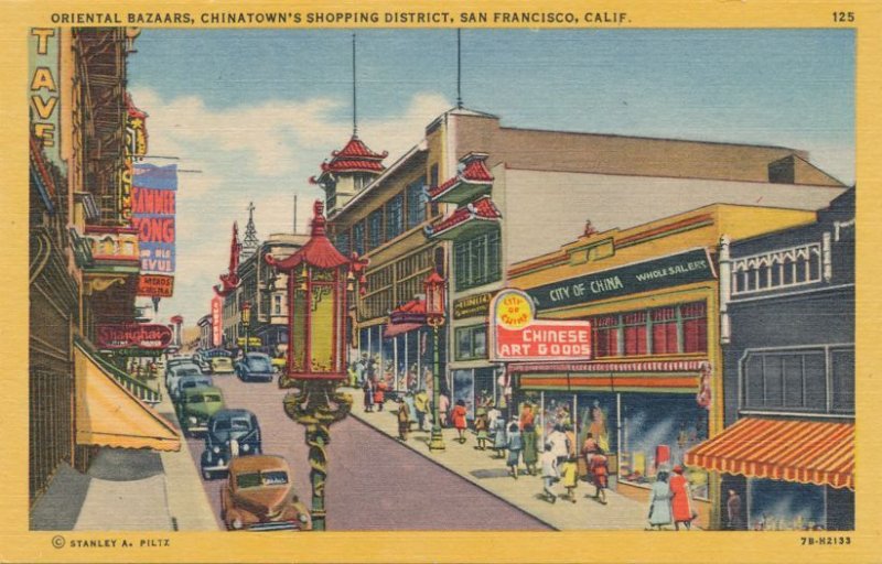 Oriental Bazaars Chinatown's Shopping District San Francisco CA California Linen