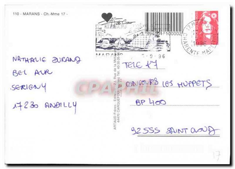 Postcard Modern Marans Ch Ms.