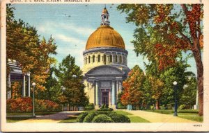 Maryland Annapolis The Chapel and Band Stand U S Naval Academy