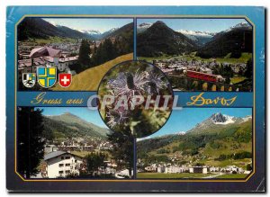 Modern Postcard Gruss aus Davos