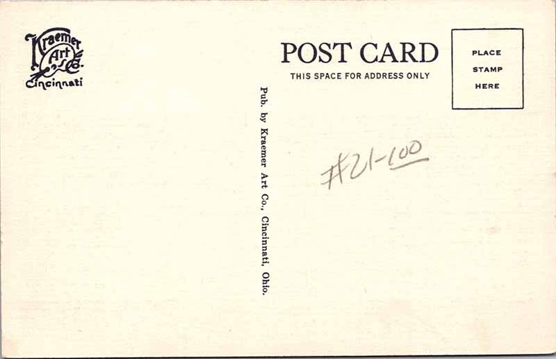 Postcard ROAD SCENE Cincinnati Ohio OH AM1548