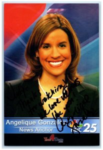 Angelique Gonzales News Anchor Flint Saginaw Michigan MI Vintage Postcard