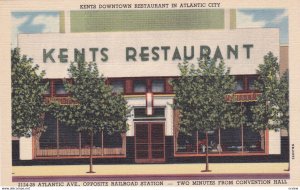 ATLANTIC CITY, New Jersey, 1930-40s; Kents Downtown Restaurant