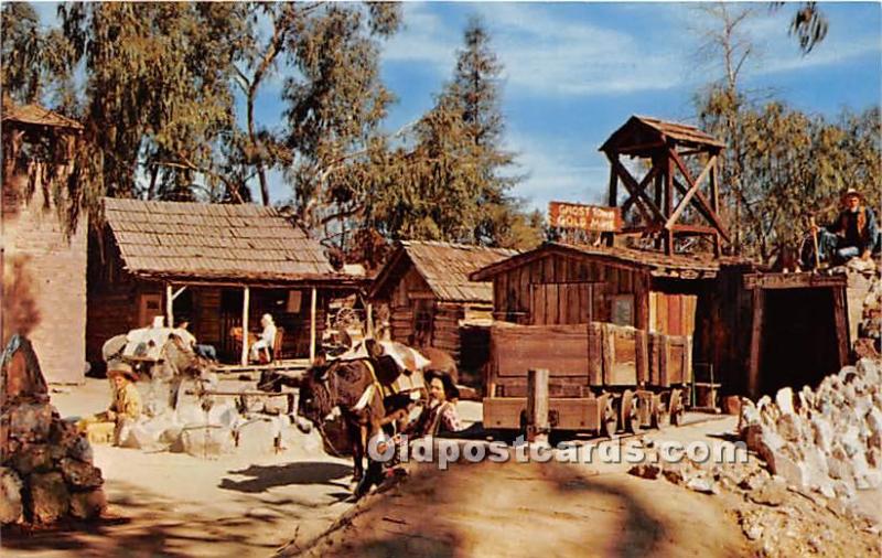 Prospectors rest at the Old Arastra Knott's Berry Farm, Ghost Town, Californi...