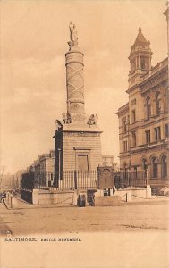 Battle Monument Baltimore, Maryland MD Postcards