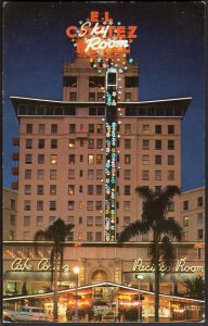 31320) California SAN DIEGO The El Cortez Hotel Famous Glass Elevator - Chrome