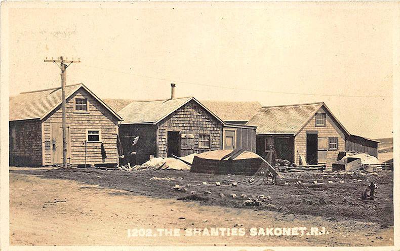 Sakonet RI The Shanties O. E. Dubois Signed RP Postcard