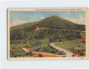 Postcard View Of Skyline Drive And Mary's Rock, Virginia