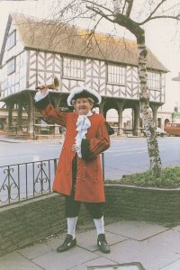 Ledbury Herefordshire 1993 Town Crier Postcard