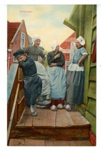 Netherlands - Volendam. Girl Talk, Boy Bored