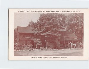 Postcard The Country Store & Weaving House, Northampton, Massachusetts