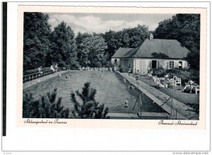 TAUNUS, Hesse, Germany, 1930-1940's; Thermal Schwimmbad, Schlangenbad Im Taunus