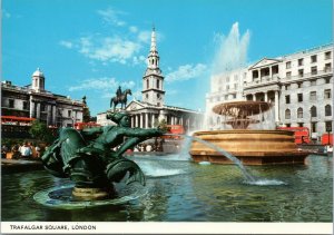 postcard UK England London - Trafalgar Square