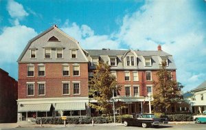 BRANDON, VT Vermont  BRANDON INN~50's Cars  RUTLAND CO Roadside c1960's Postcard