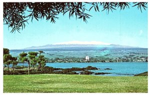 Hawaii's Snowcapped Mauna kea Viewed from Hilo Big Island Postcard