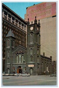 c1960s The Old Stone Church On Public Square Exterior Cleveland Ohio OH Postcard