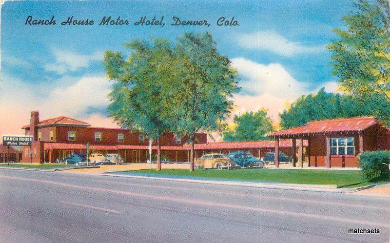 DENVER COLORADO Ranch House Motor Hotel Colorpicture postcard 3958